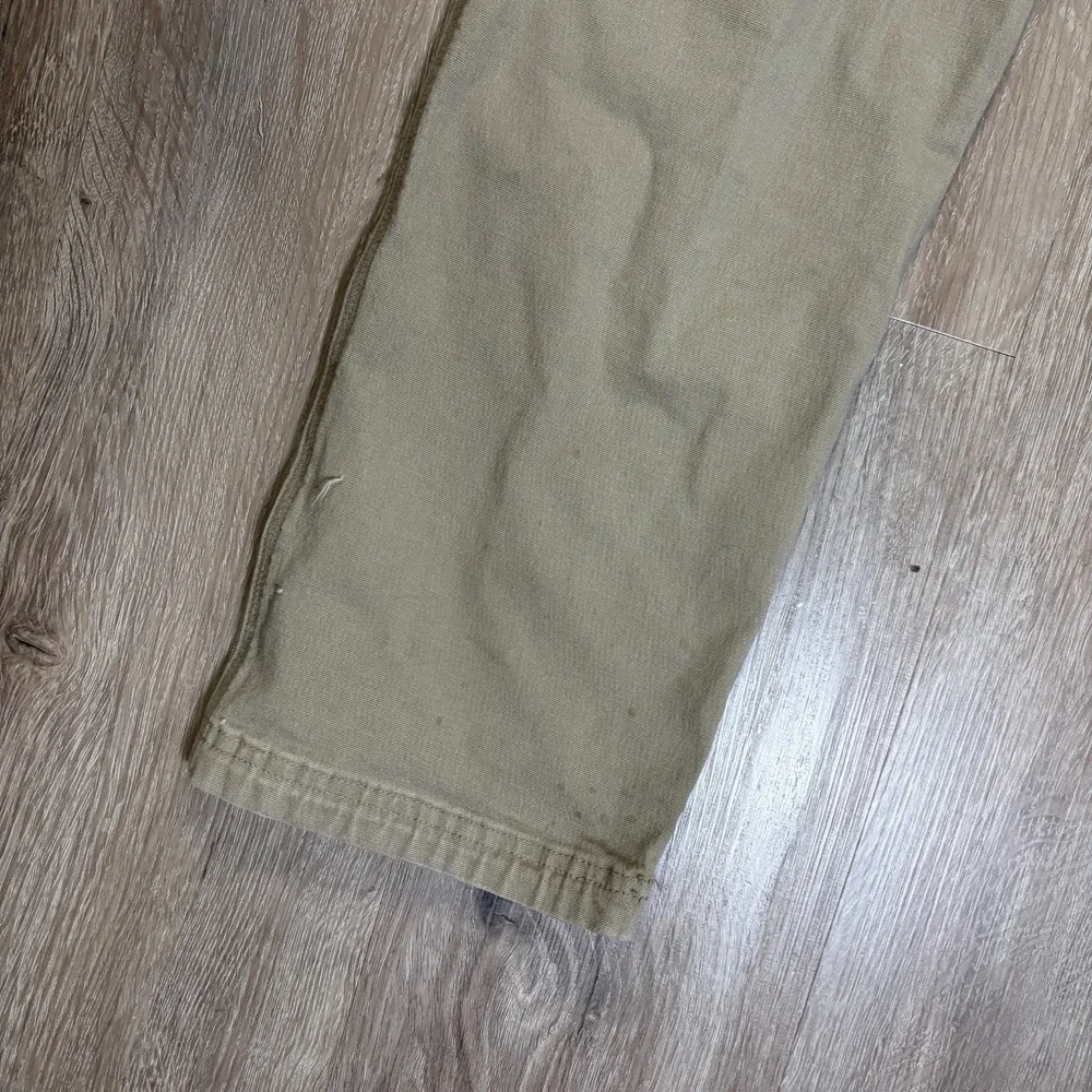 Duluth Trading Co. Flex Fire Hose Pants Brown 34x30 Slim Canvas Workwear